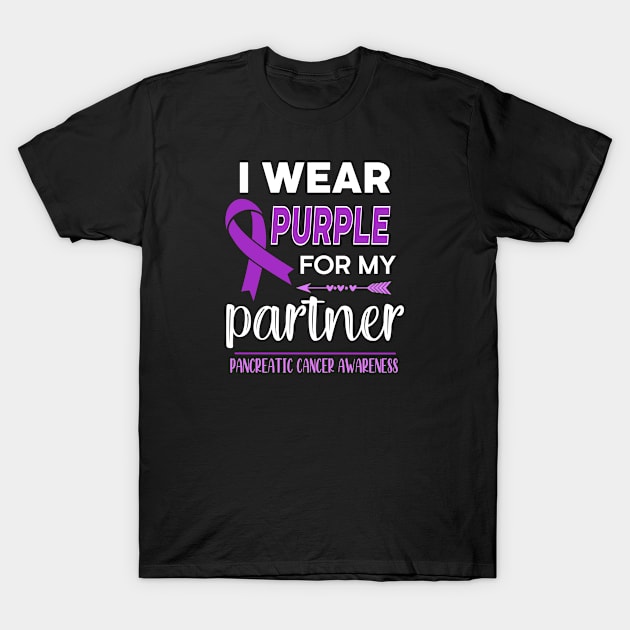 I Wear Purple For My Partner T-Shirt by jverdi28